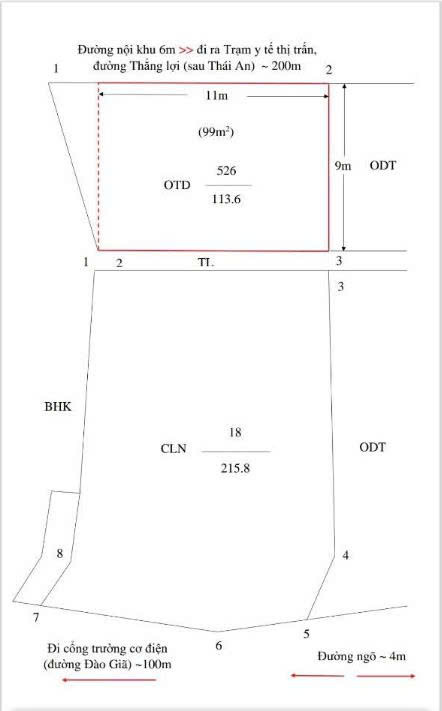 CHÍNH CHỦ CẦN BÁN ĐẤT ĐÃ PHÂN LÔ TỪ BIỆT THỰ – VỊ TRÍ KIM CƯƠNG TẠI TRUNG TÂM THỊ TRẤN THANH BA, - Ảnh 2