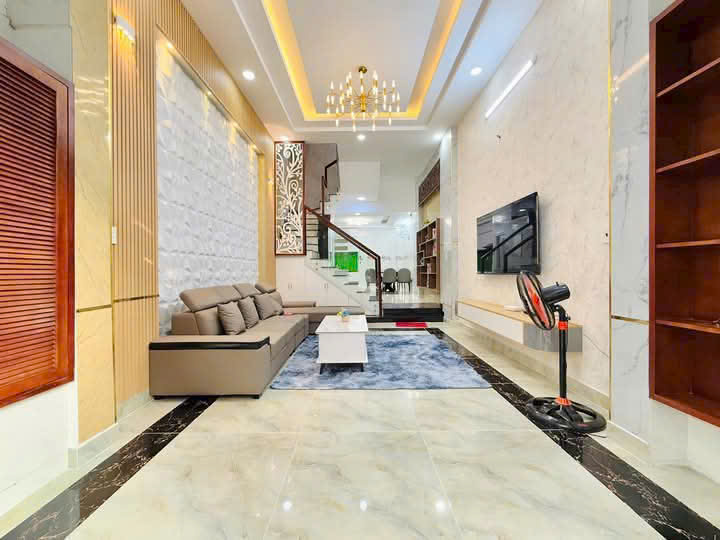Bán nhà Quang Trung p8 Gò Vấp, khu đồng bộ hẻm 6m, 4 phòng ngủ, full nội thất, giá chỉ 7 tỷ nhỉnh - Ảnh 1