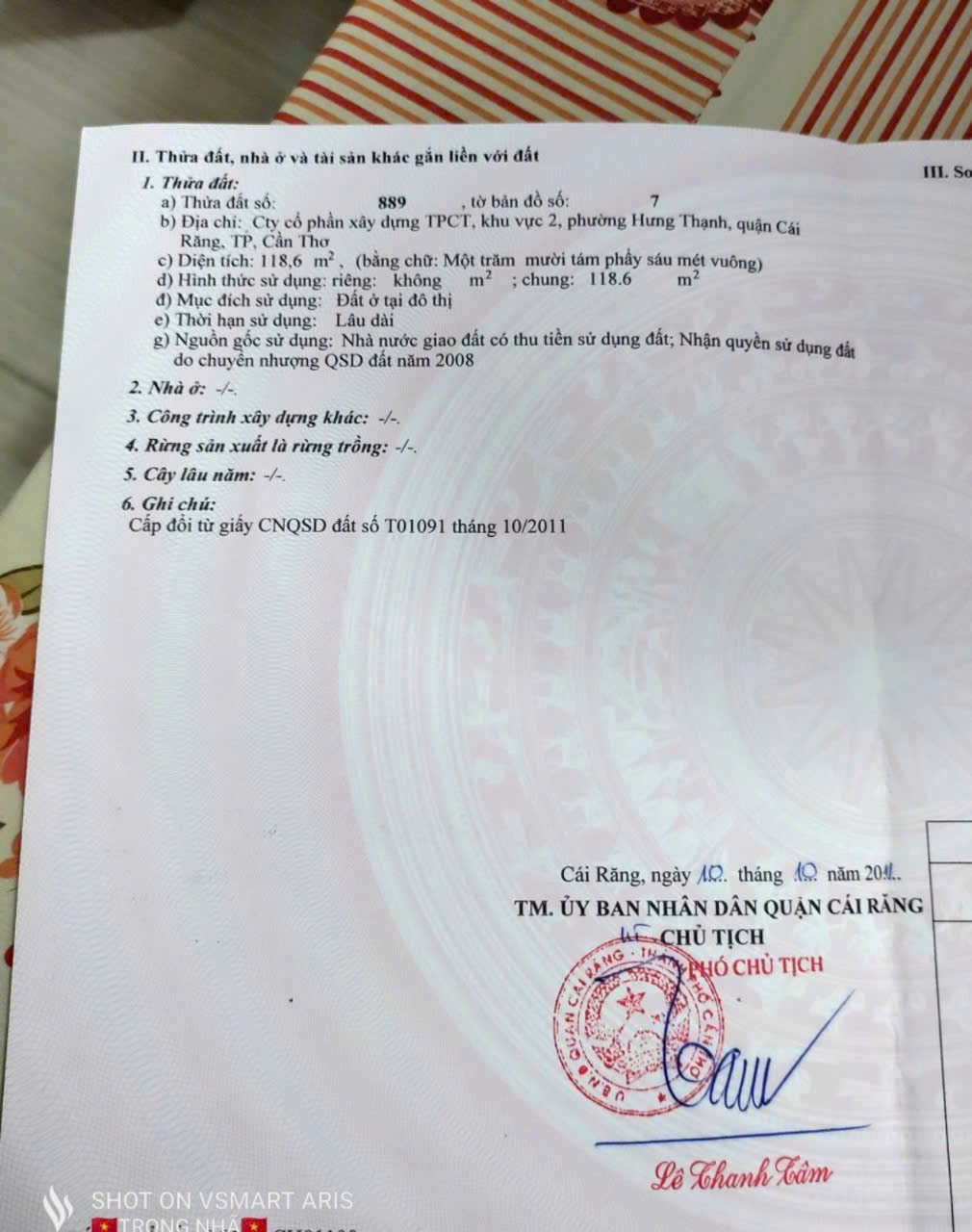 ĐẤT NỀN CHÍNH CHỦ - KDC XÂY DỰNG CẦN THƠ - Q. CÁI RĂNG - TP. CẦN THƠ - Ảnh 1