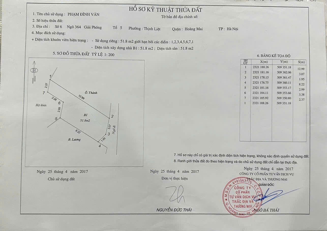 Chính chủ Bán nhà cấp 4 Số 6 ngõ 364 đường Giải Phóng, phường Thịnh Liệt, quận Hoàng Mai, Hà Nội - Ảnh 1