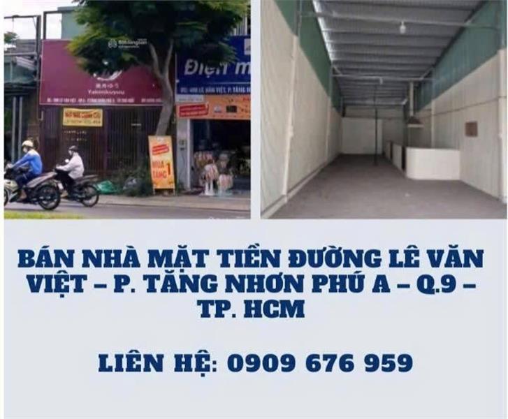 Chính chủ bán nhà mặt tiền đẹp đường Lê Văn Việt- Q9 giá chỉ 32 tỷ - Ảnh chính