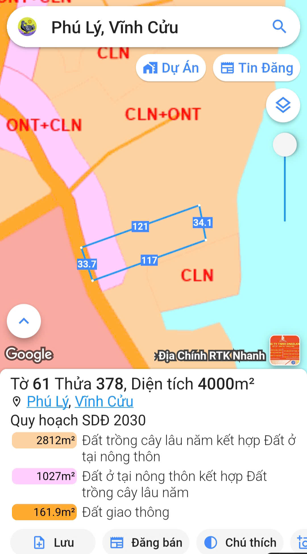 Chính Chủ Cần Bán NhanhLô Đất Phú Lý, Vĩnh Cửu, Tỉnh Đồng Nai. - Ảnh 3