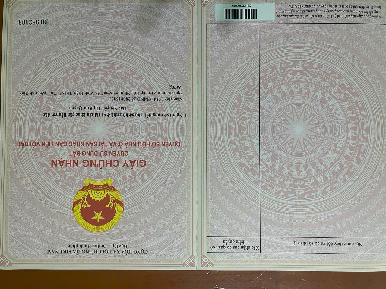 Bán Lô Đất Mặt Tiền Đường 761, Xã Phú Lý, Huyện Vĩnh CỬu, Tỉnh  Đồng Nai. - Ảnh 2