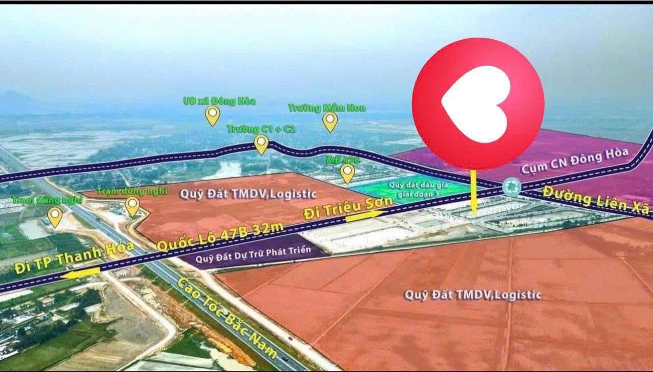 Bán lô LK5 MB752 Đông Hòa, 100m², giá chỉ 9xx triệu – Gần công viên, trục chính liên huyện - Ảnh chính