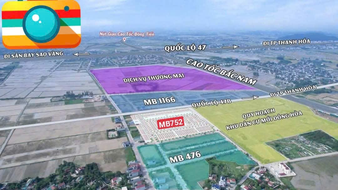 Bán đất nền LK6 MB752 Đông Hòa, 100m² – Giá siêu rẻ chỉ từ 8xx triệu/lô - Ảnh chính