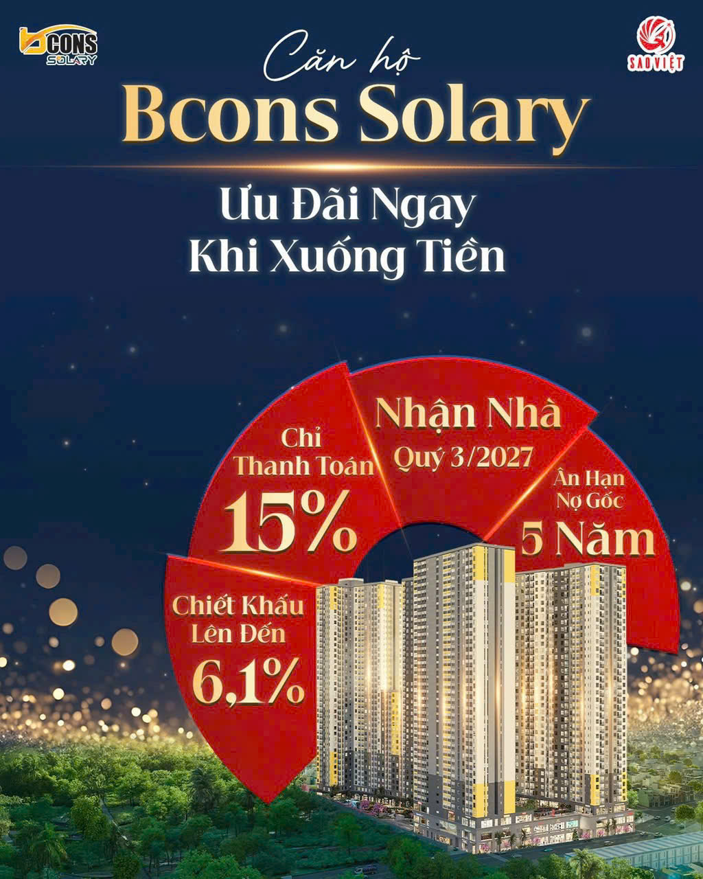 Bcons Solary Căn Hộ Gần Làng Đại Học 2Pn2Wc - Ảnh chính