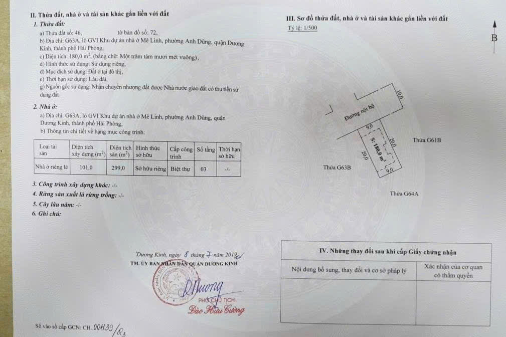 Bán gấp giảm mạnh Biệt Thự Mê Linh, Anh Dũng, 180m Giá chỉ 9.7 tỉ - Ảnh 4
