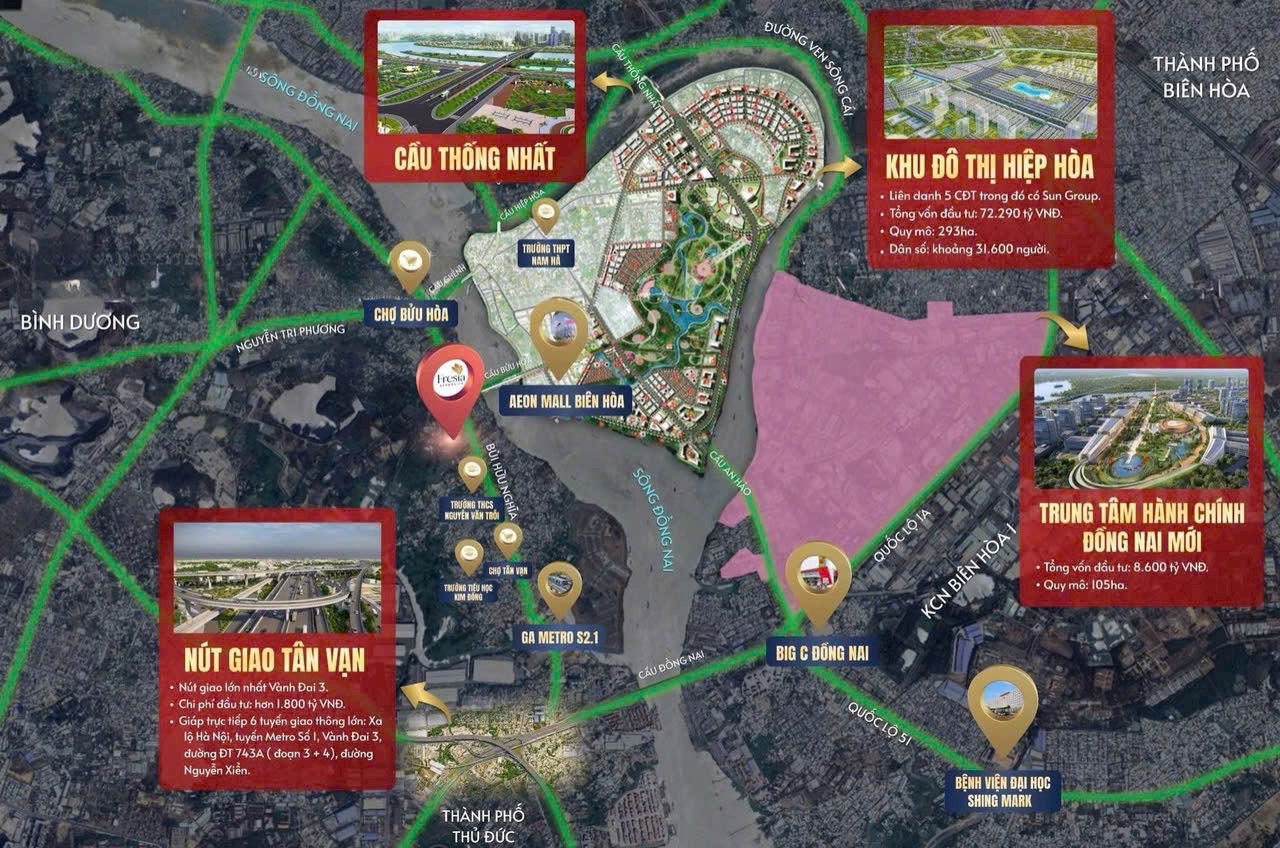 FRESIA RIVERSIDE – CĂN HỘ VIEWSÔNG, ĐỐI DIỆN AEON MALL BIÊN HÒA - Ảnh 2