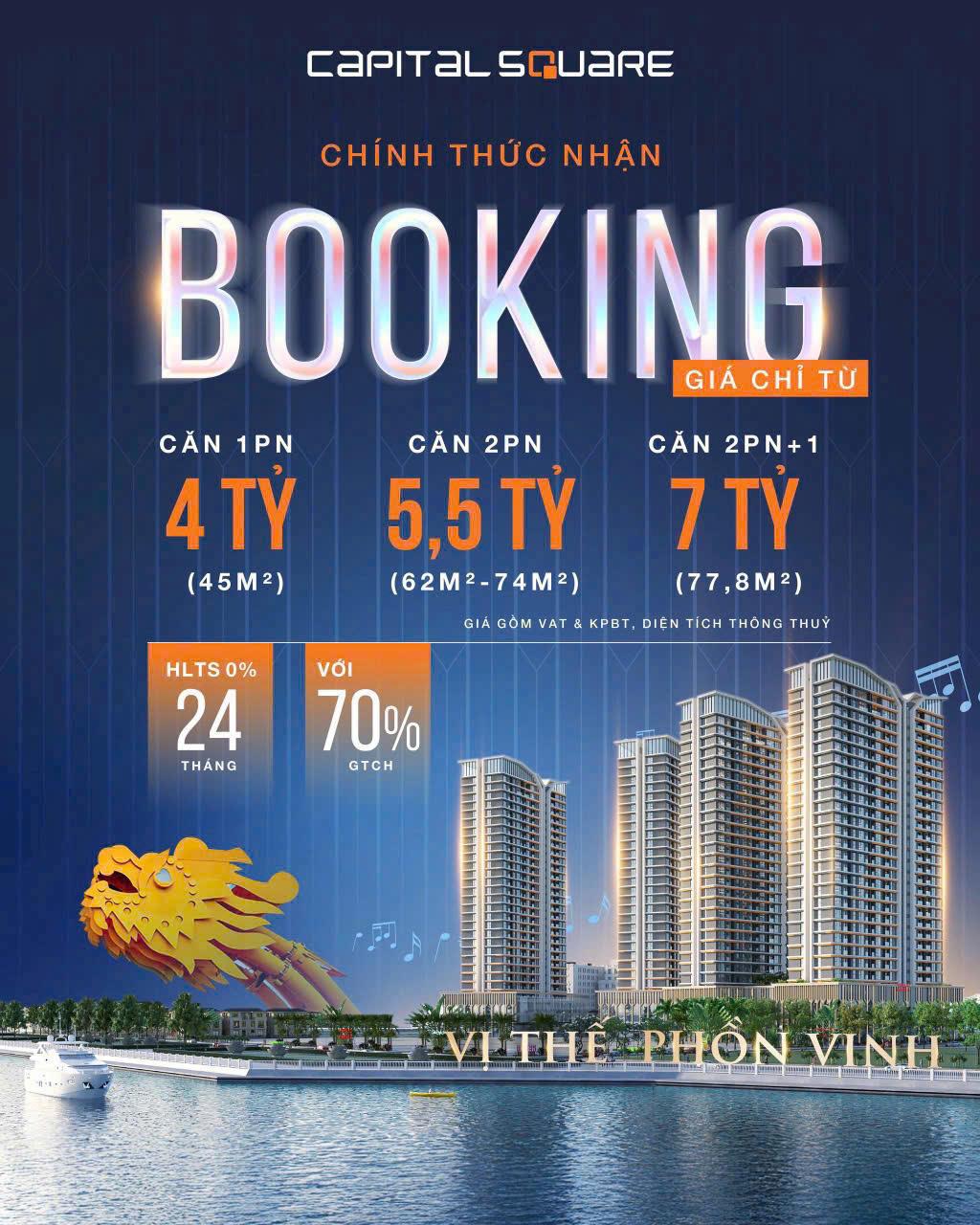 BOOKING CAPITAL SQUARE - VỊ TRÍ SÔN HÀN TP ĐÀ NẴNG - Ảnh chính