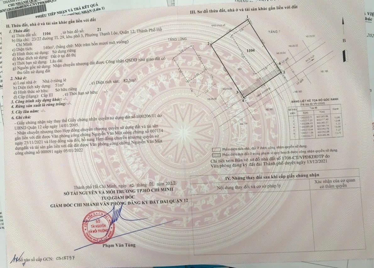 16. NHÀ S.H. RIÊNG 5X14=70M2- THẠNH LỘC 29- 1 SẸC- SAU LƯNG MẪU GIÁO KHA LY - 3,75 TỶ - Ảnh 2