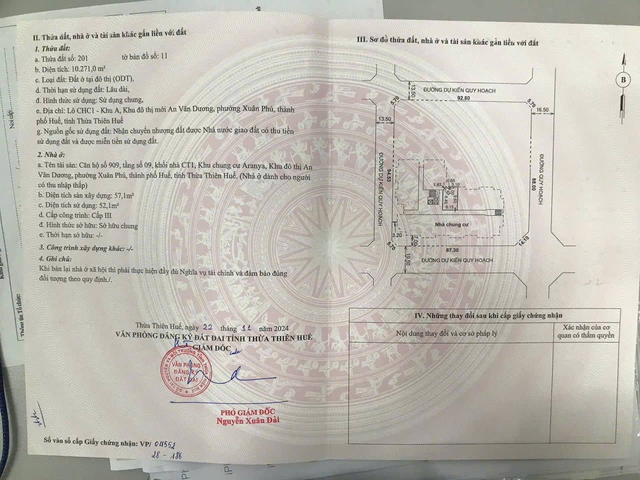Bán chung cư ARANYA CT1 khu A Tầng 9 , khu đô thi An Vân Dương, Phường Xuân Phú , Tp Huế - Ảnh 3