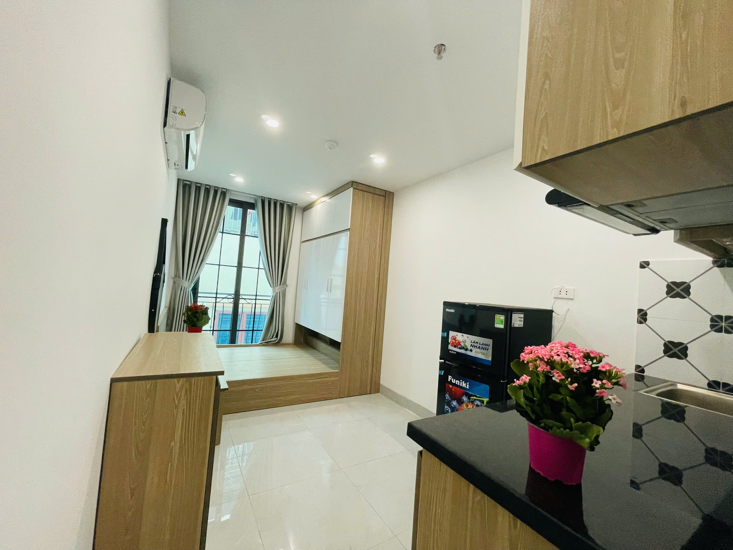 (Rất hiếm) Căn hộ studio 25m2 mới khai trương tại ngõ 59 Mễ Trì - Có máy giặt riêng - Ảnh 3