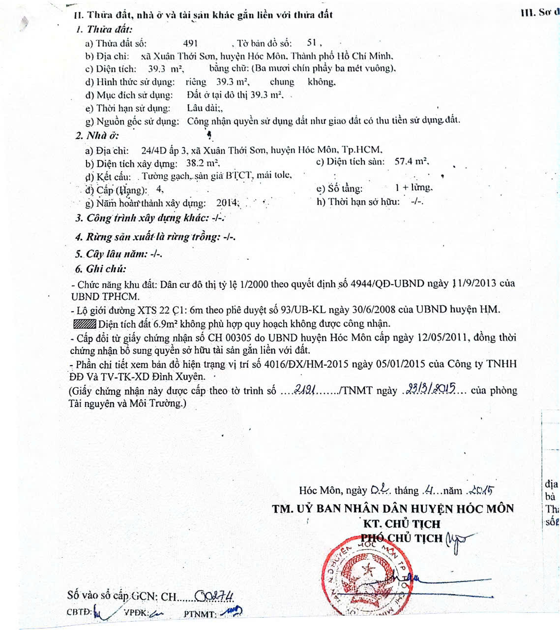 Bán nhà chính chủ sổ hồng giá mềm chỉ còn căn duy nhất Dt 4m x 13m gác lững Xuân Thới Sơn, Hóc Môn. - Ảnh 4