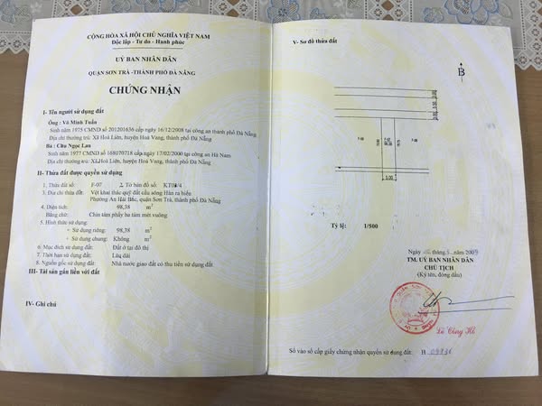 Chính chủ bán lô đất mặt tiền khu đắc địa quận Sơn Trà Bên cạnh 89 Nguyễn Xuân Khoát - Ảnh chính