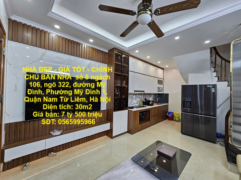 NHÀ ĐẸP - GIÁ TỐT - CHÍNH CHỦ BÁN NHÀ Phường Mỹ Đình 1, Quận Nam Từ Liêm, Hà Nội - Ảnh chính