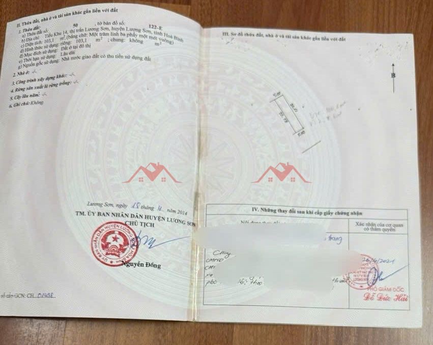 CHÍNH CHỦ BÁN LÔ ĐẤT 103,1M TẠI TT LƯƠNG SƠN-HÒA BÌNH - Ảnh 4