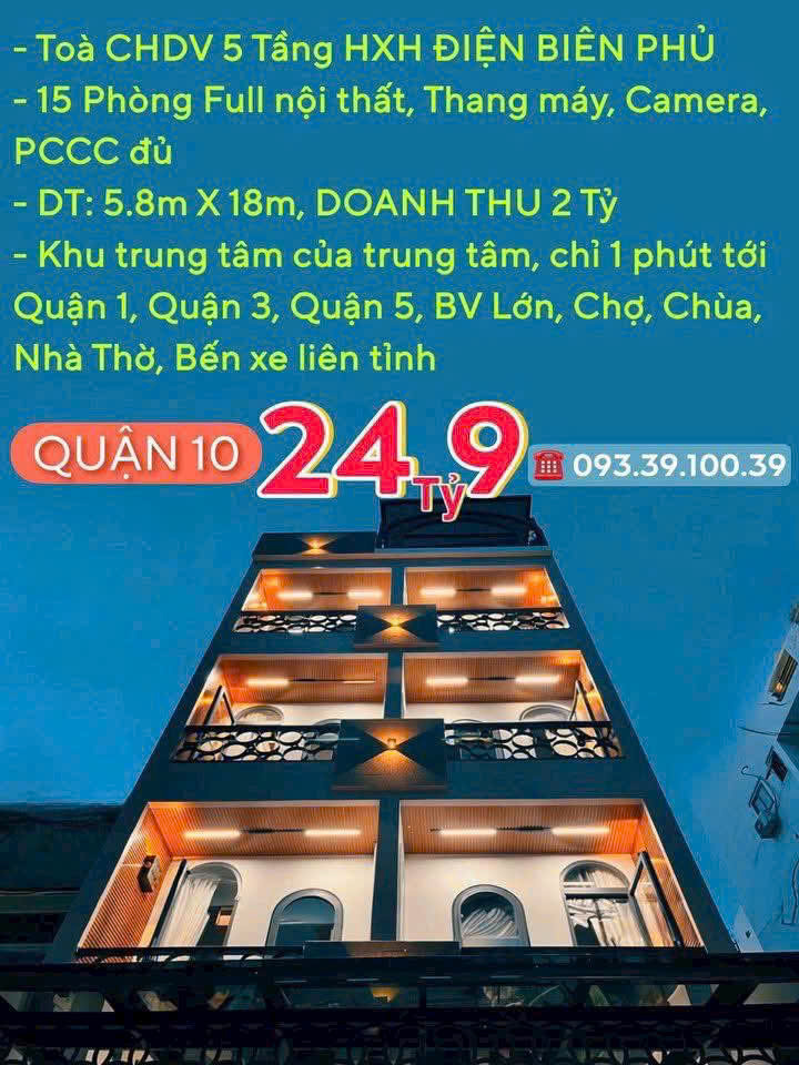 CƠ HỘI ĐẦU TƯ AN TOÀN– DÒNG TIỀN ỔN ĐỊNH TRÊN 2 TỶ/NĂM- CHDV CÁC QUẬN TRUNG TÂM: chỉ từ 11 Tỷ. LH: - Ảnh 3
