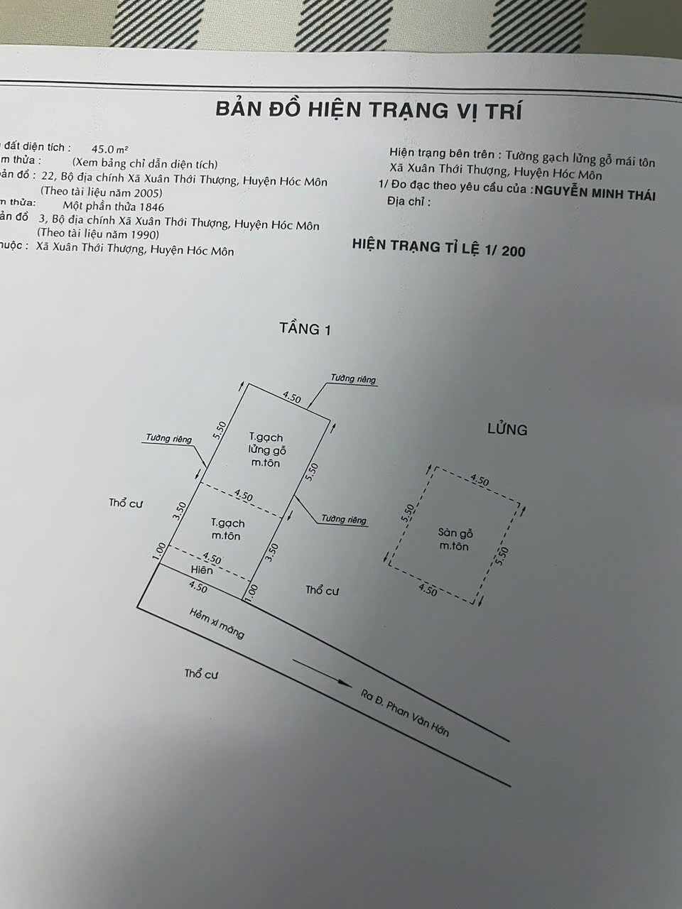 NHÀ CHÍNH CHỦ - GIÁ TỐT -Cần Bán Nhà Vị Trí Đẹp Tại Xuân Thới Thượng, Hóc Môn, TP.HCM - Ảnh 1