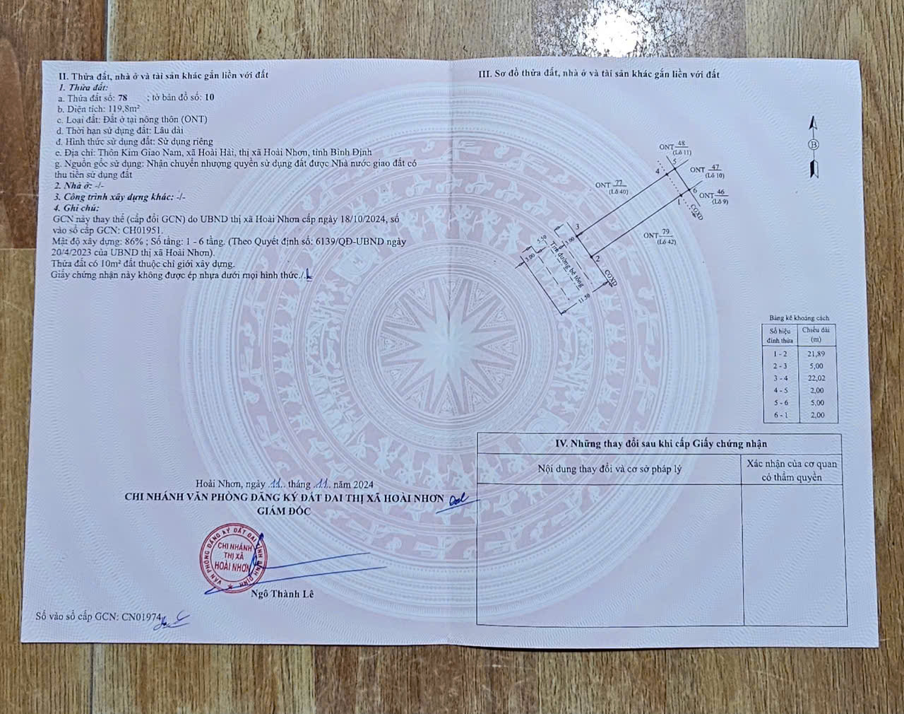 Tôi Chính chủ cần bán đất biển khu du lịch Biển Hoài Hải,TX Hoài Nhơn, Bình Định 3 lô liền kề 15×24 - Ảnh 2