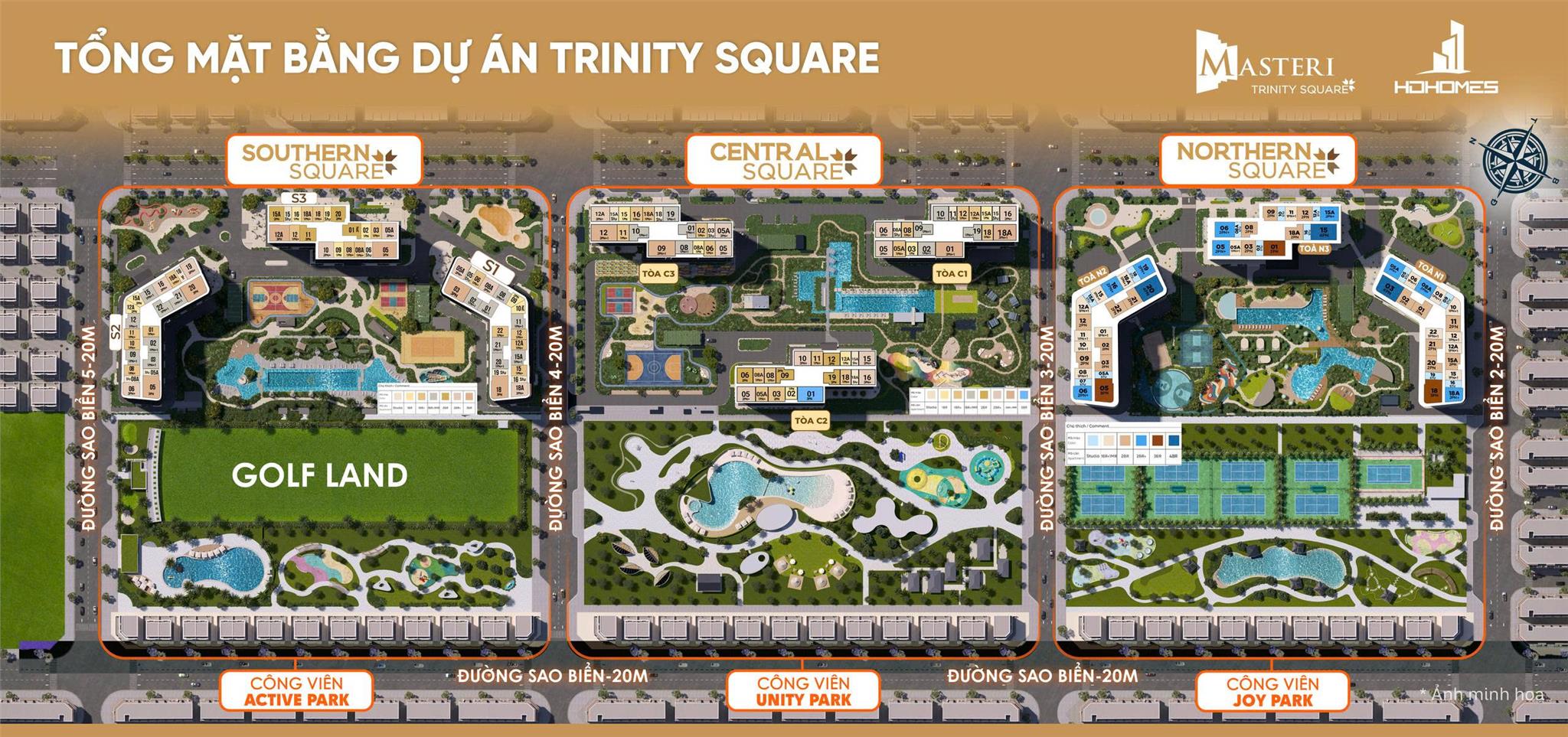 Bán Chung cư Trinity Square - Masteri - Vinhomes Ocean Park2 - Ảnh 1