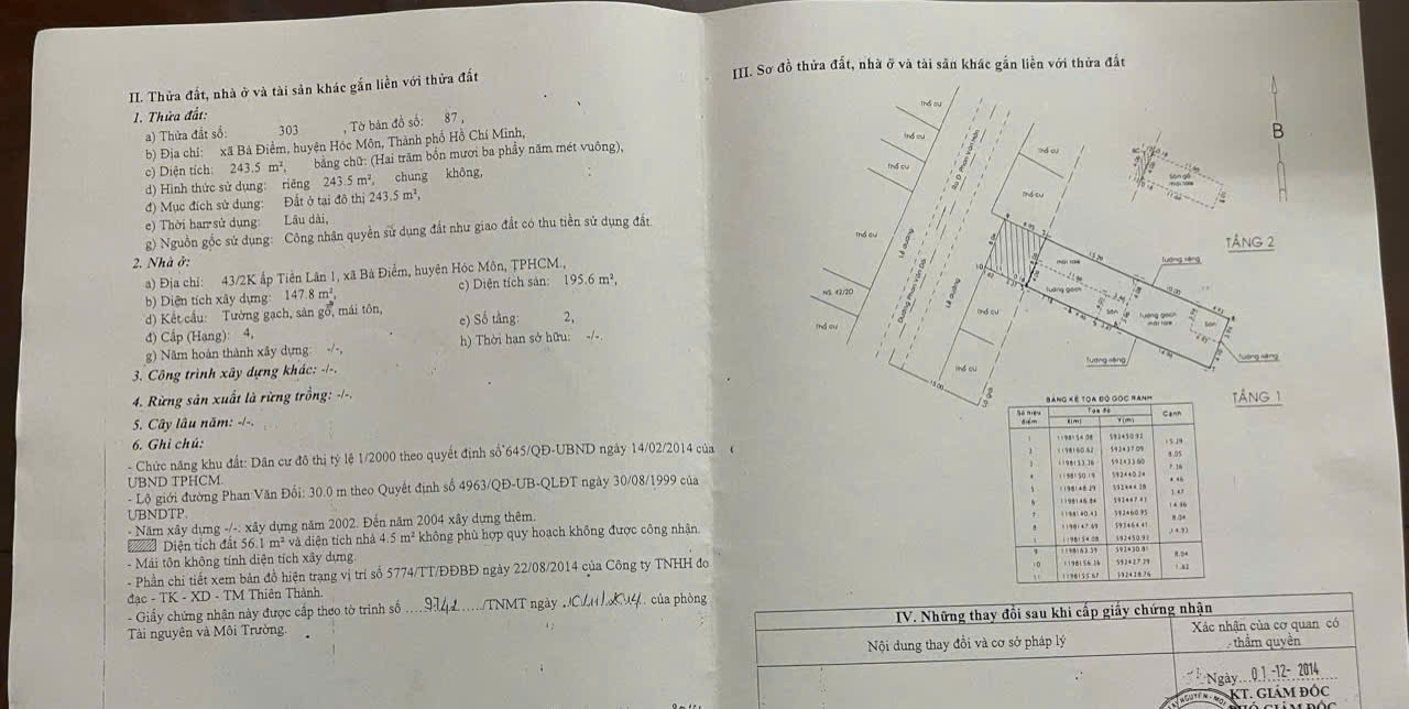 NHÀ (8x40) MẶT TIỀN PHAN VĂN ĐỐI, BÀ ĐIỂM, HÓC MÔN – GIÁ TỐT CHO ĐẦU TƯ - Ảnh 4