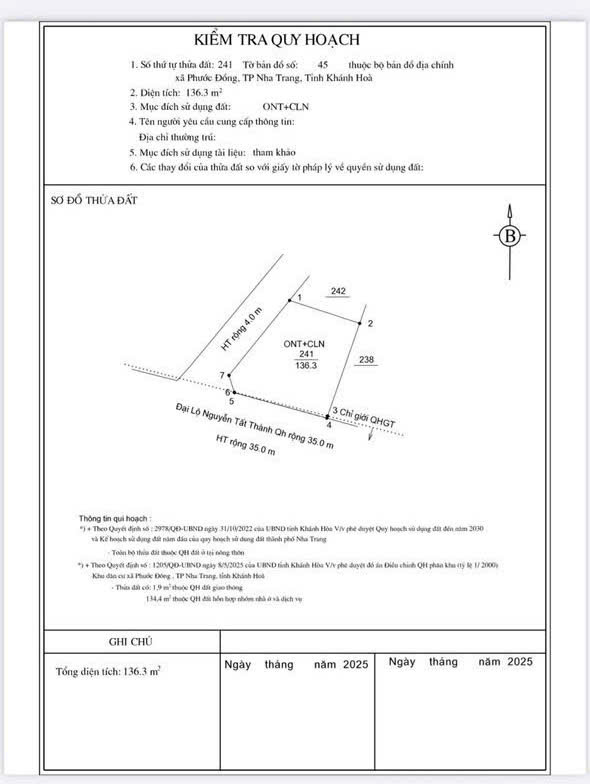 BÁN LÔ GÓC 2 MẶT TIỀN ĐƯỜNG NGUYỄN TẤT THÀNH, PHƯỚC ĐỒNG, NHA TRANG - Ảnh chính