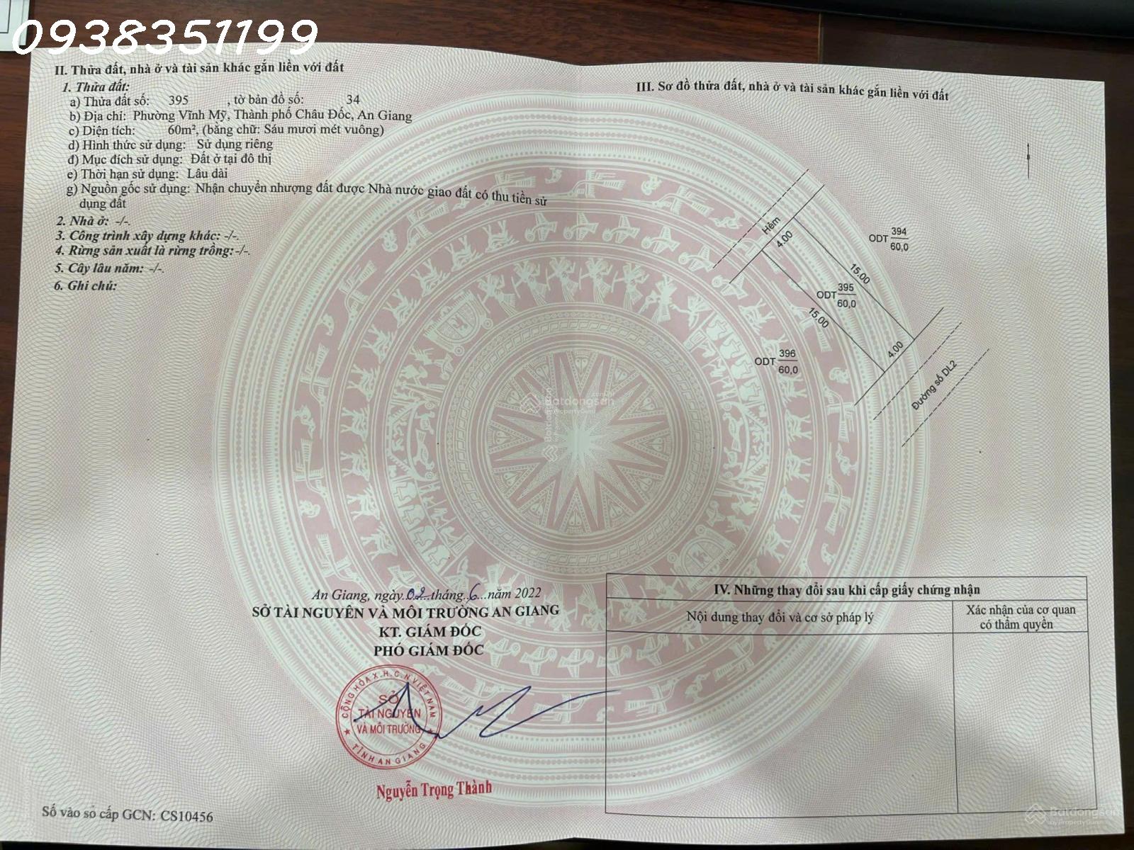 Cần tiền bán gấp lô đất siêu đẹp đường Hồ Tùng Mậu, Châu Đốc, An Giang, giá đầu tư - Ảnh 3
