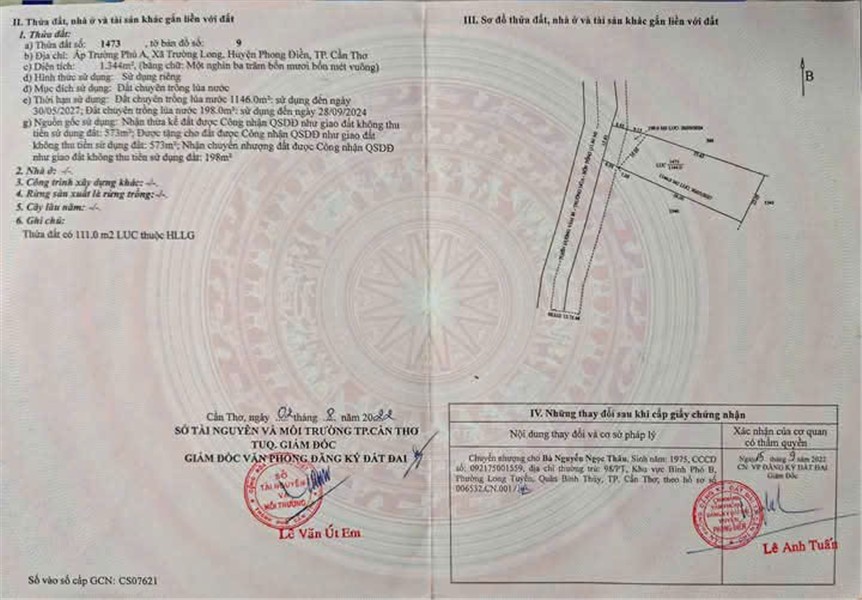Chính Chủ Bán Đất Lộ Vàm Bi - Trường Hòa - 4 Tổng, Phong Điền, TP Cần Thơ - Ảnh 1