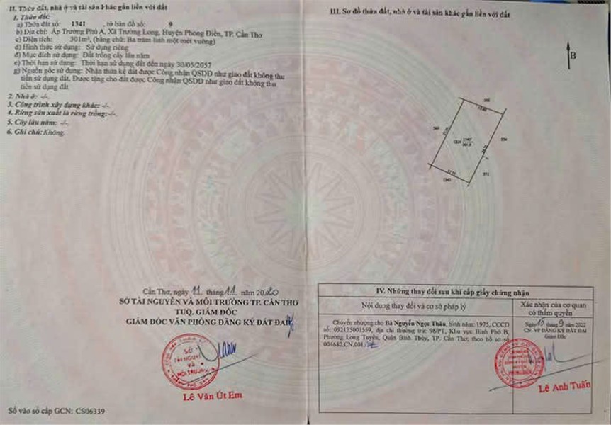 Chính Chủ Bán Đất Lộ Vàm Bi - Trường Hòa - 4 Tổng, Phong Điền, TP Cần Thơ - Ảnh 2