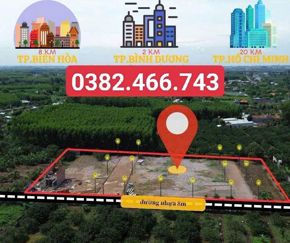 SỞ HỮU ĐẤT NỀN VEN SÔNG TẠI P. TÂN TRIỀU MỚI - ĐỒNG NAI CHỈ 999 TRIỆU - Ảnh chính
