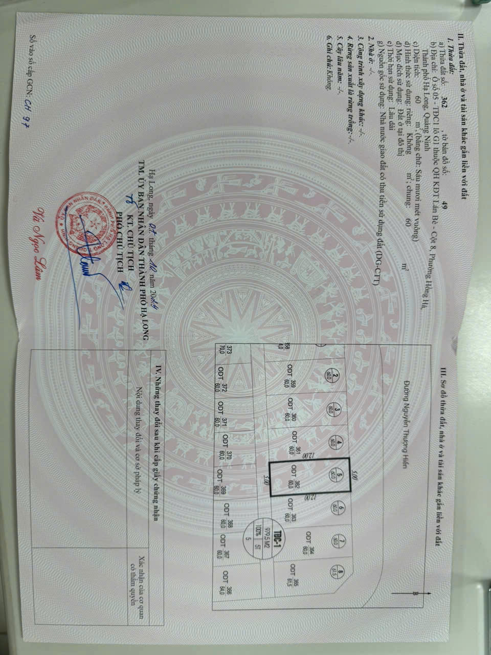 CHÍNH CHỦ CẦN BÁN ĐẤT Ô SỐ 5-TDC1 LÔ G1QH KDC LÁN BÈ-CỘT 8-P. HỒNG HÀ-TP.HẠ LONG -QUẢNG NINH - Ảnh 2