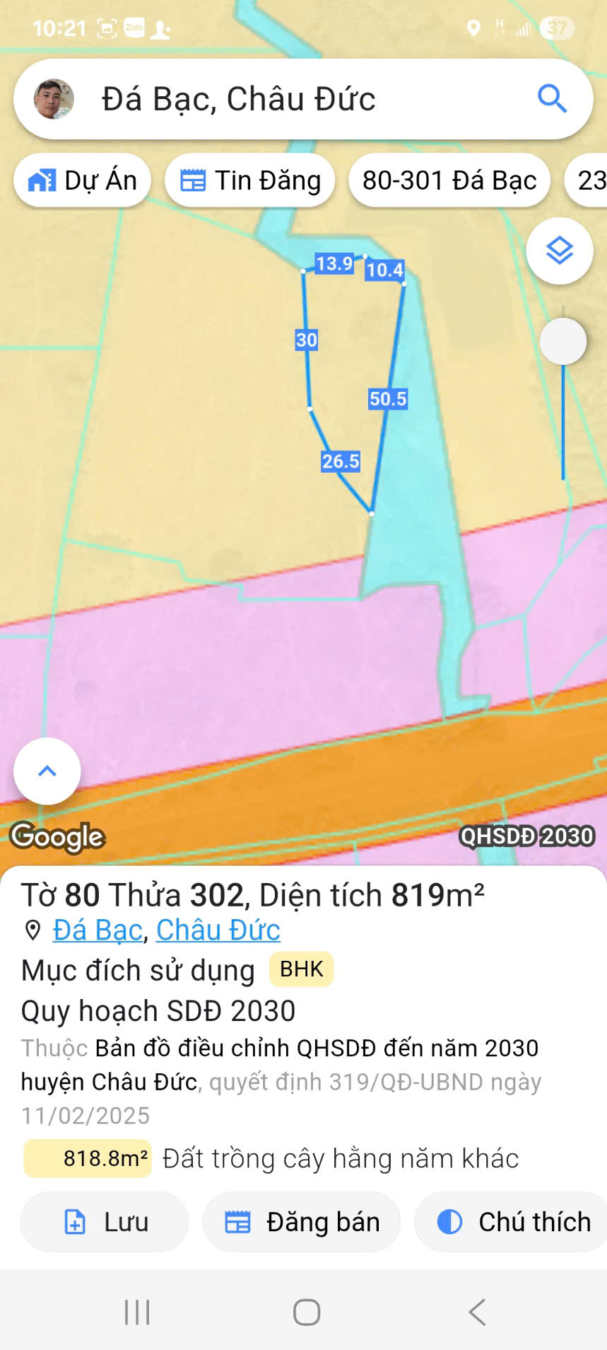Cắt lỗ 2 lô đất gần nhau – quy hoạch rõ, 2 mặt view suối – hơn 4700m², giá chỉ 2,1 tỷ tại Châu Đức - Ảnh chính
