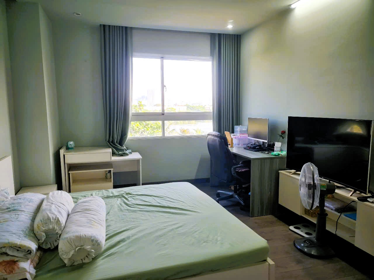 Cho thuê căn hộ 4S Riverside 70m2 full nội thất, view sông đẹp mát - Ảnh 1