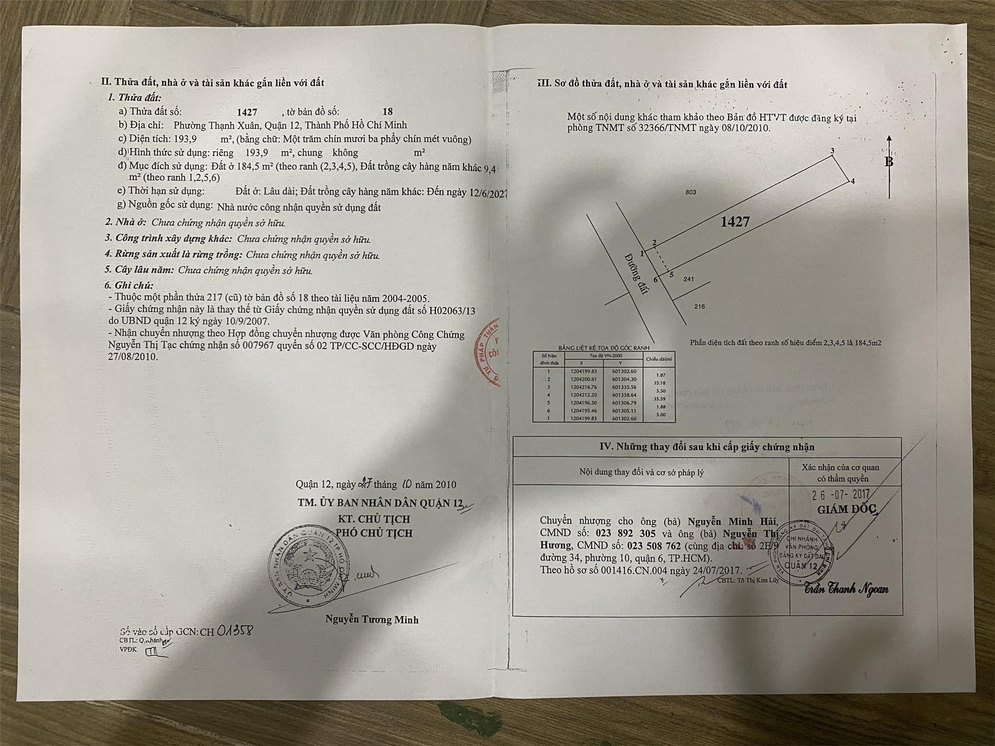 37.  .ĐẤT MẶT TIỀN -TX38-194M2 THỔ CƯ - THÔNG NHÌU ĐƯỜNG-9,9 TỶ- TIỆN XÂY KHÁCH SẠN, NHÀ CHO THUÊ, - Ảnh 4