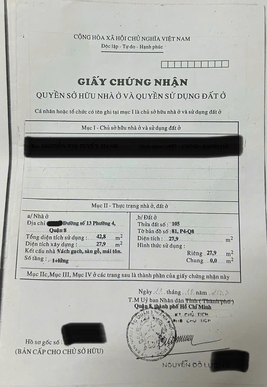 Chính Chủ Bán Nhà 1 Trệt, 1 Lửng Mặt Tiền Đường Tám Danh, Phường 4, Quận 8 - Ảnh 4