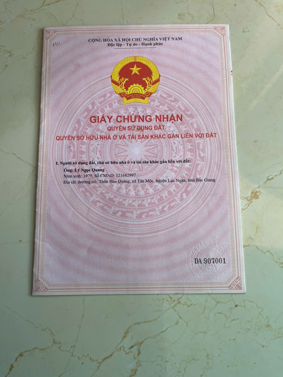 CHÍNH CHỦ CẦN BÁN LÔ ĐẤT TẠI XÃ TÂN MỘC - LỤC NGẠN - BẮC GIANG - Ảnh 2