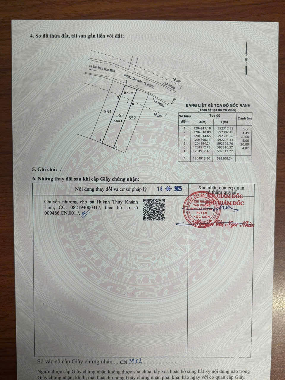 3 LÔ ĐẤT (5x25) MT NHỰA TÂN HIỆP 16 – HÓC MÔN – SỔ MỚI KEN – CHỈ 4.2 TỶ/LÔ - Ảnh chính