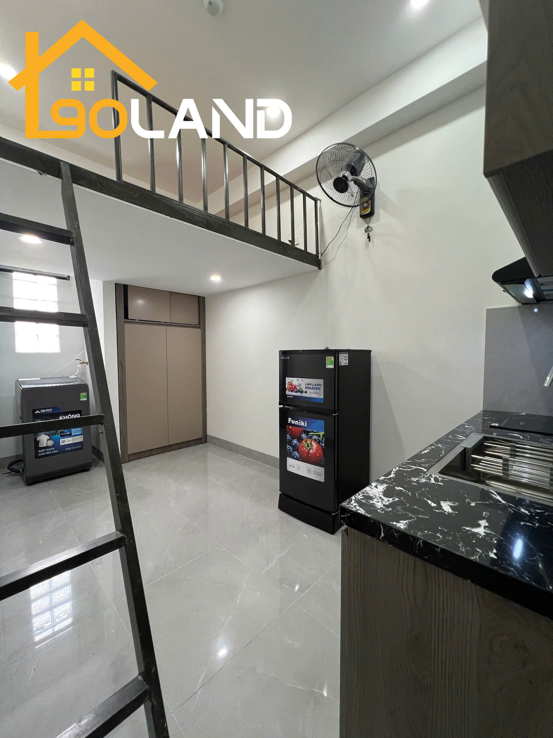 (Cực hiếm) Căn hộ Gác xép cao cấp 22m2 mới khai trương tại ngõ 168 Kim Giang - Có máy giặt riêng - Ảnh chính