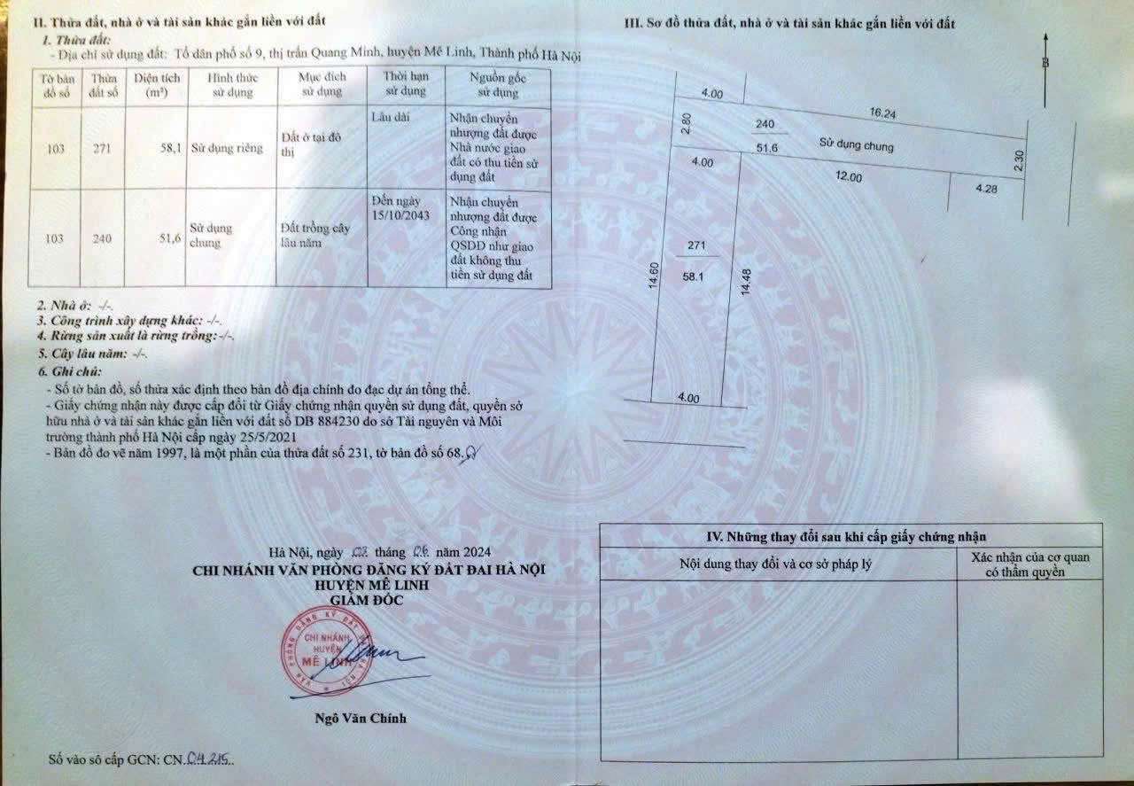 2 MẶT TIỀN TỔ 10 QUANG MINH,58M,GIÁ CHÍNH CHỦ LH E QUANG,GẦN BÌA LÀNG - Ảnh chính