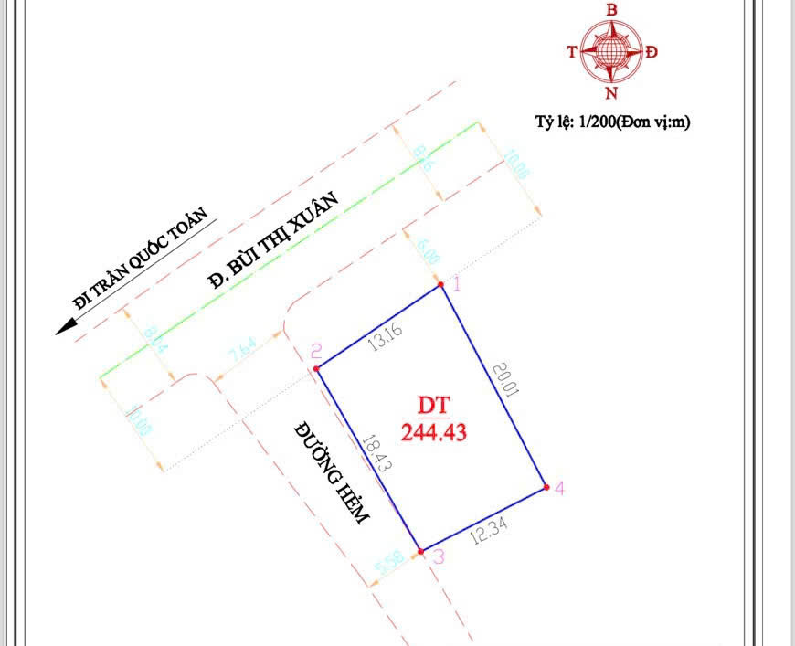 Chính Chủ Bán Nhà Phố Căn Góc 2 Mặt Tiền 14Bis Bùi Thị Xuân, Phường 2, Thành Phố Đà Lạt, Lâm Đồng. - Ảnh chính