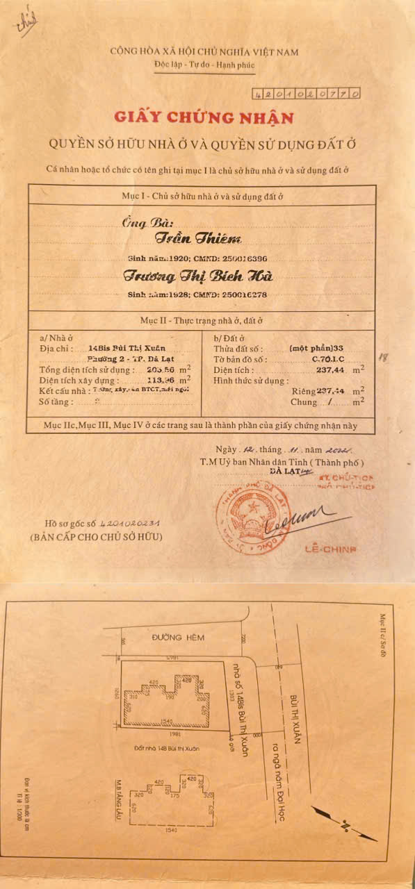Chính Chủ Bán Nhà Phố Căn Góc 2 Mặt Tiền 14Bis Bùi Thị Xuân, Phường 2, Thành Phố Đà Lạt, Lâm Đồng. - Ảnh 4