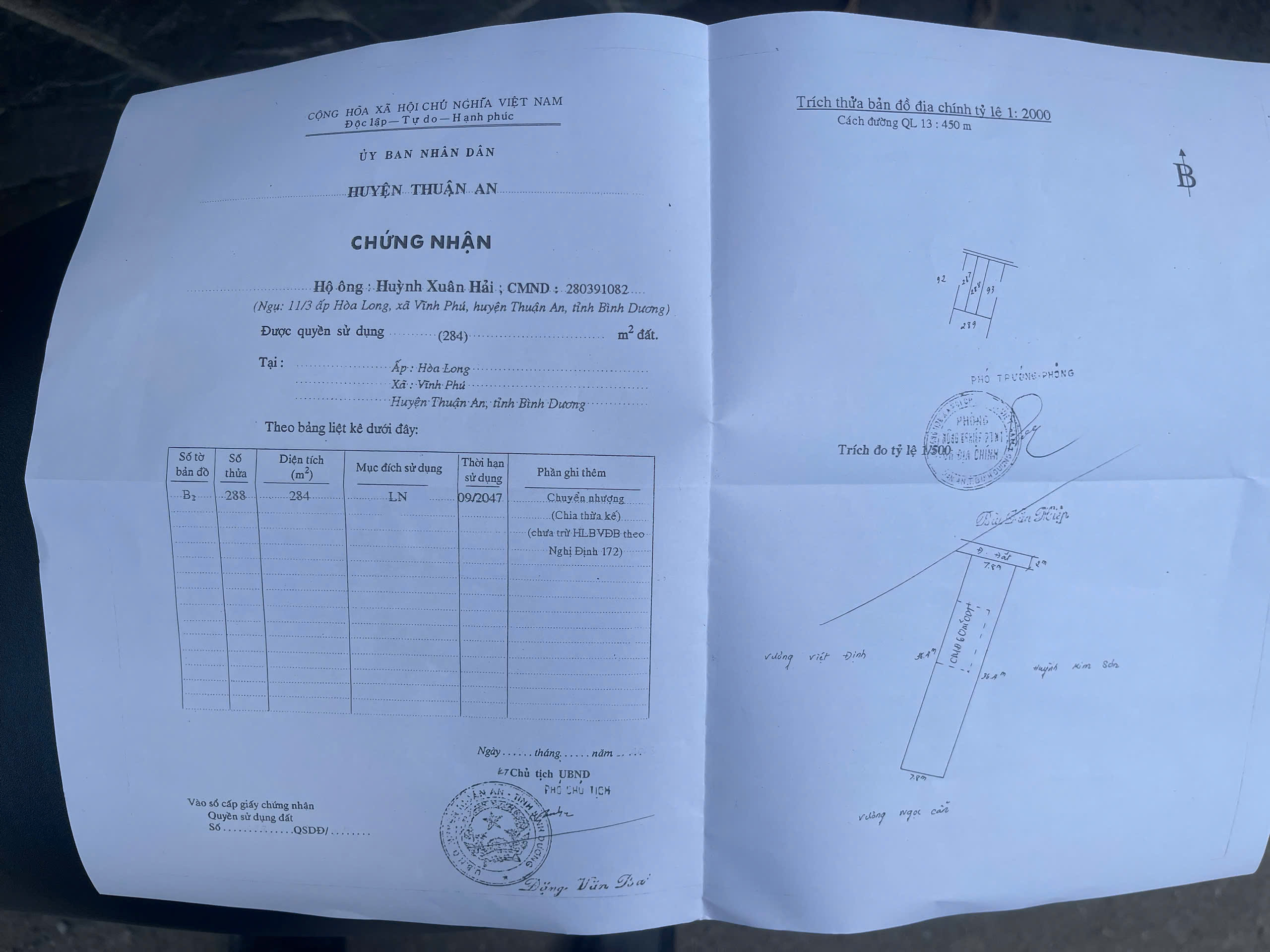 Chủ bán lô đất biệt thự đường xe tải vĩnh phú 40 - Ảnh chính