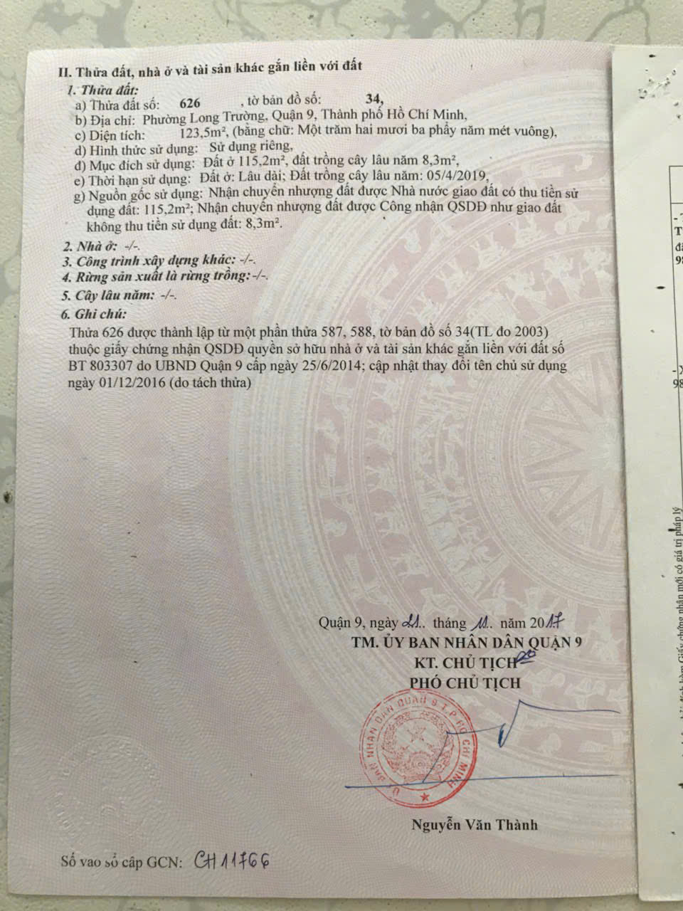 CẦN BÁN LÔ ĐẤT MẶT TIỀN ĐƯỜNG SỐ 7, PHƯỜNG LONG TRƯỜNG,QUẬN 9, HỒ CHÍ MINH - Ảnh 1