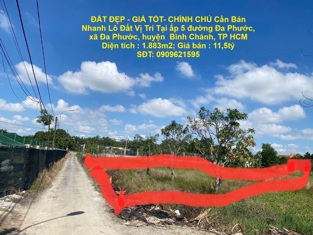 ĐẤT ĐẸP - GIÁ TỐT- CHÍNH CHỦ Cần Bán Nhanh Lô Đất Vị Trí Tại  Huyện Bình Chánh, TP HCM - Ảnh chính