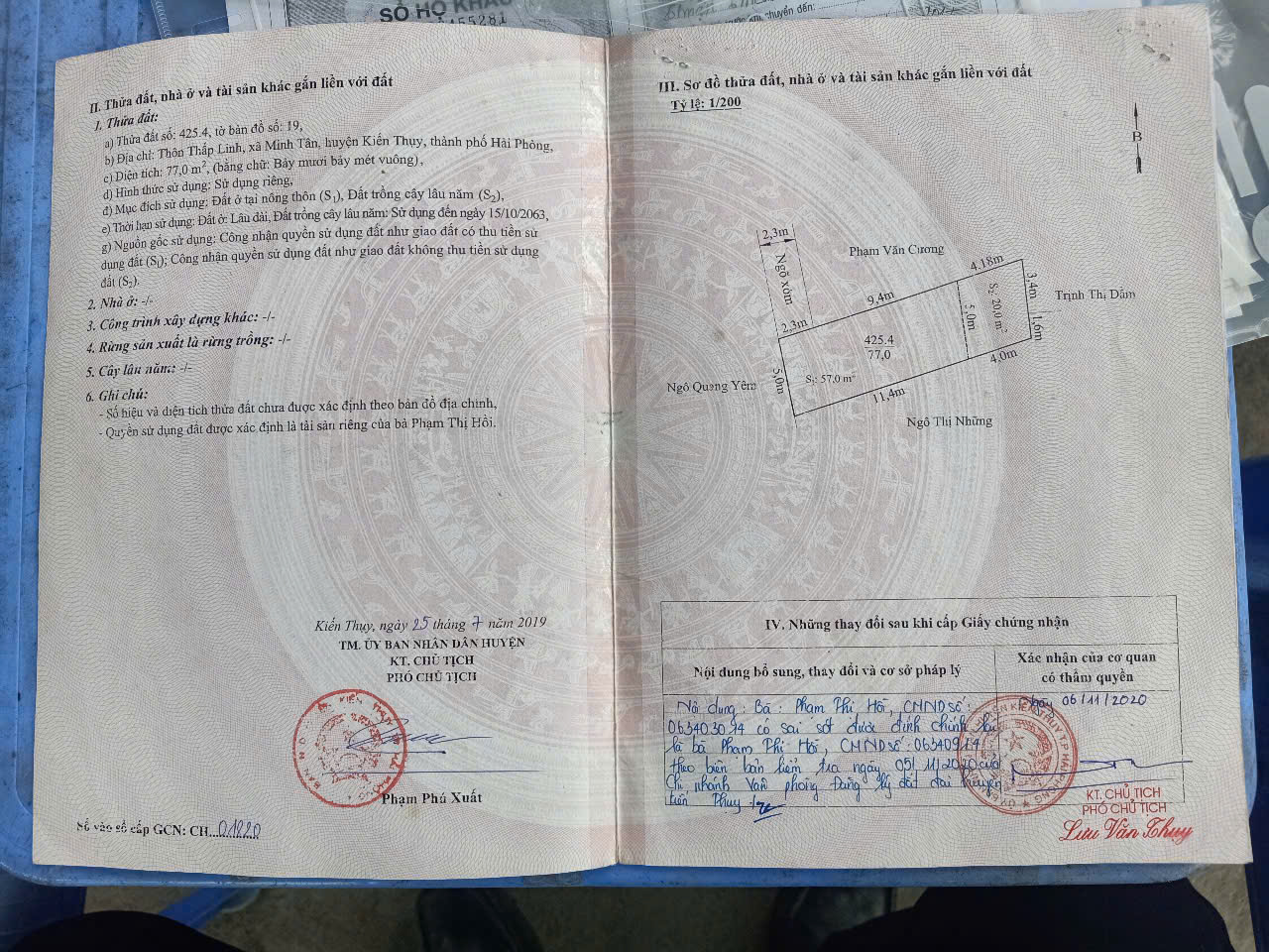 CHÍNH CHỦ CẦN CHUYỂN NHƯỢNG LÔ ĐẤT ĐẸP – THẤP LINH, MINH TÂN, KIẾN THỤY, HẢI PHÒNG - Ảnh 2
