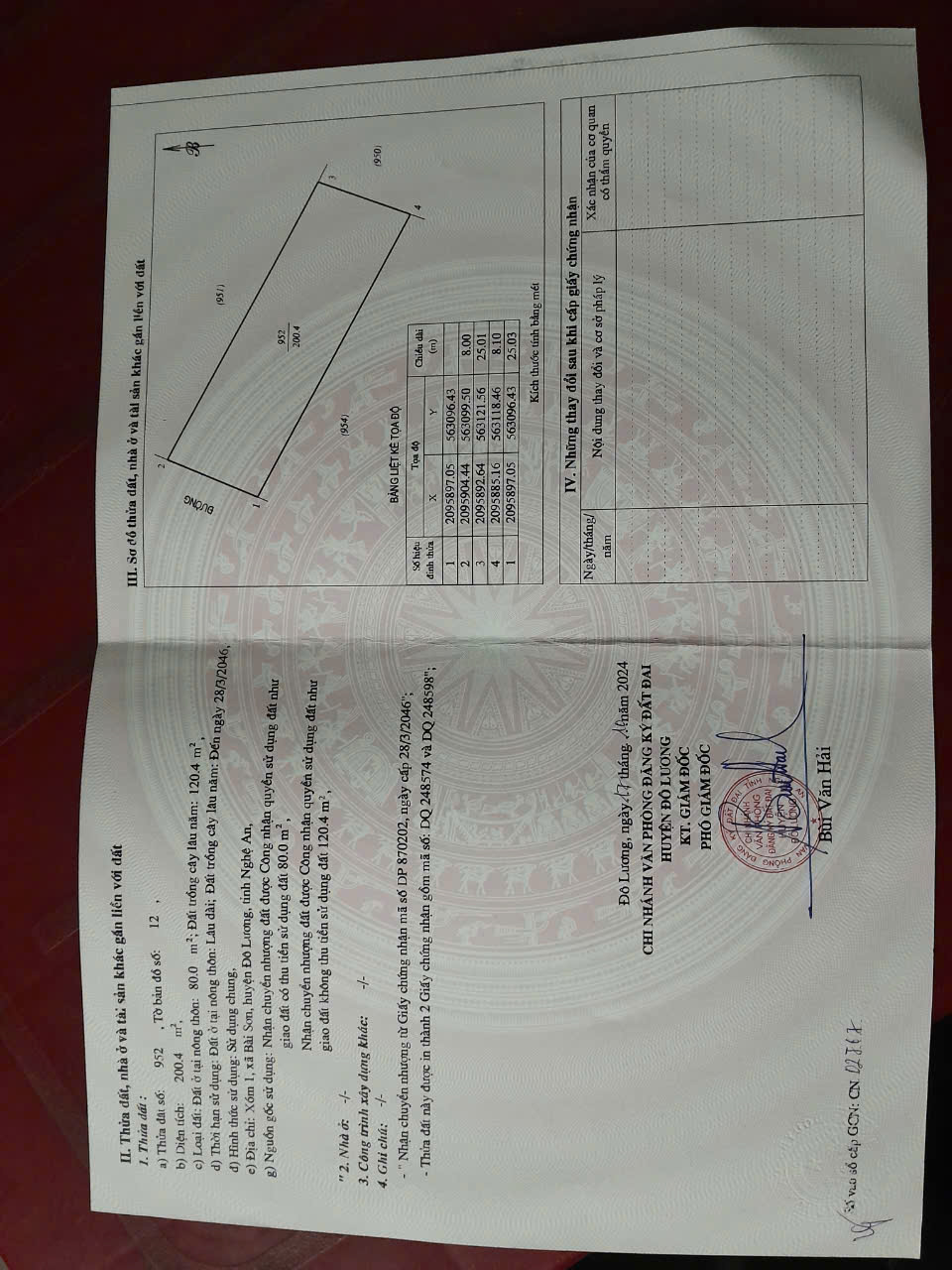 CHÍNH CHỦ CẦN BÁN ĐẤT XÓM 1 XÃ BÀI SƠN-HUYÊN ĐÔ LƯƠNG- TỈNH NGHỆ AN - Ảnh chính