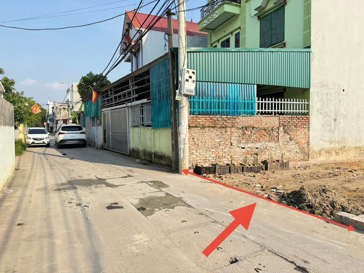 Bán 76m đất thôn Ấp Tre, Quang Minh, Mê Linh, HN. Full thổ cư, ô tô tránh - Ảnh 1