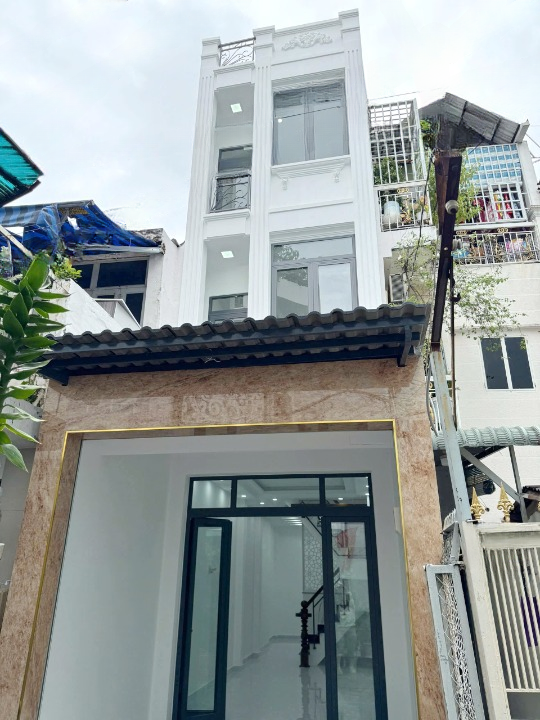 Nhà mới cách chỗ xe hơi quay đầu 10m hẻm 137 Âu Dương Lân P3Q8 - Ảnh chính