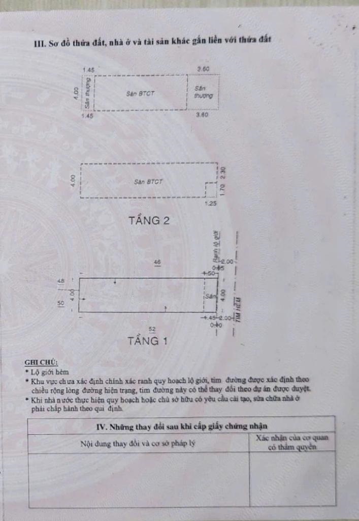 TÂN BÌNH - NGAY UBND PHƯỜNG, XE HƠI ĐỖ CỬA, 4X16 - 4 TẤM, 4PN, NHỈNH NHẸ 10 TỶ - Ảnh chính