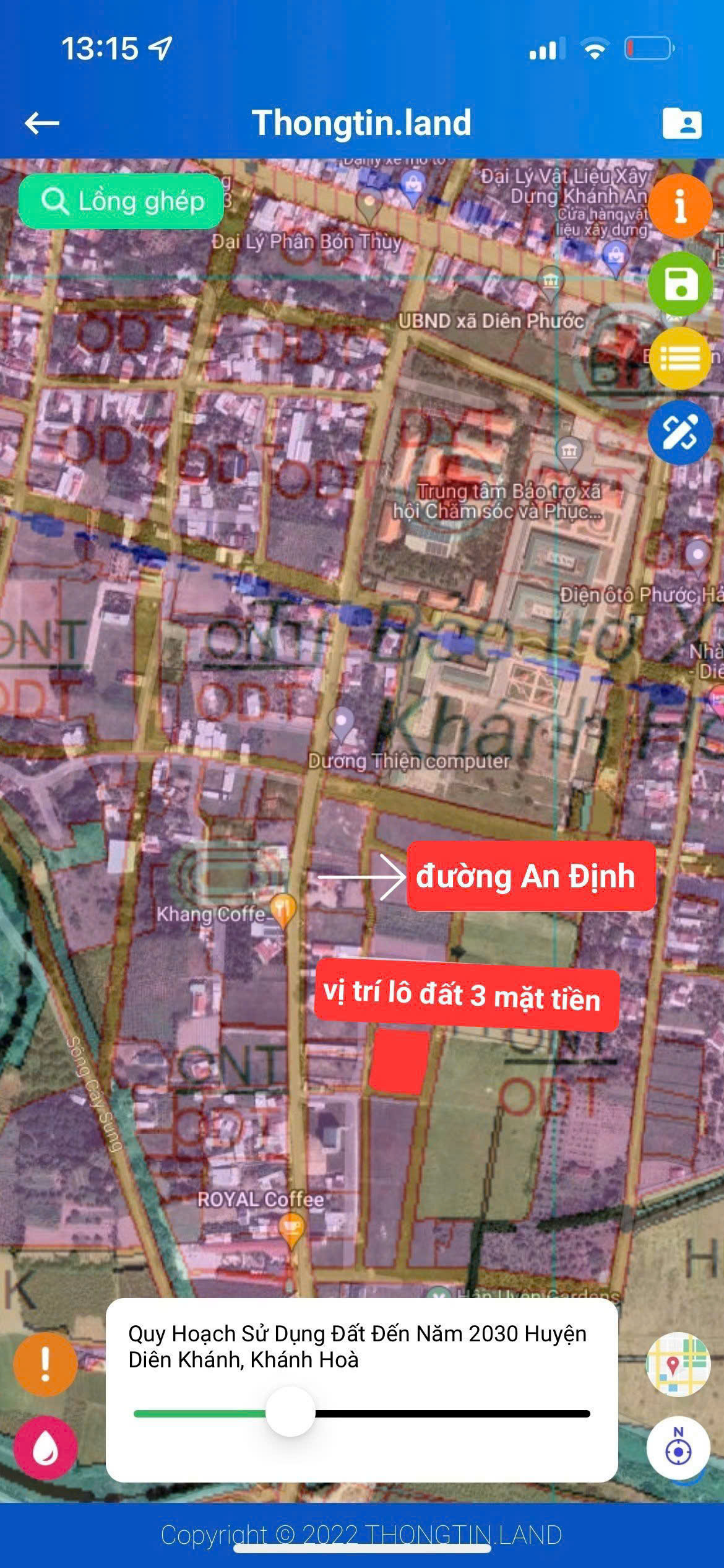 Diên Phước, Diên Khánh<br>  Diện tích: 3.117,3m² (58m x 54m), Giá bán: 7,8 tỷ lh e Trinh - Ảnh 2